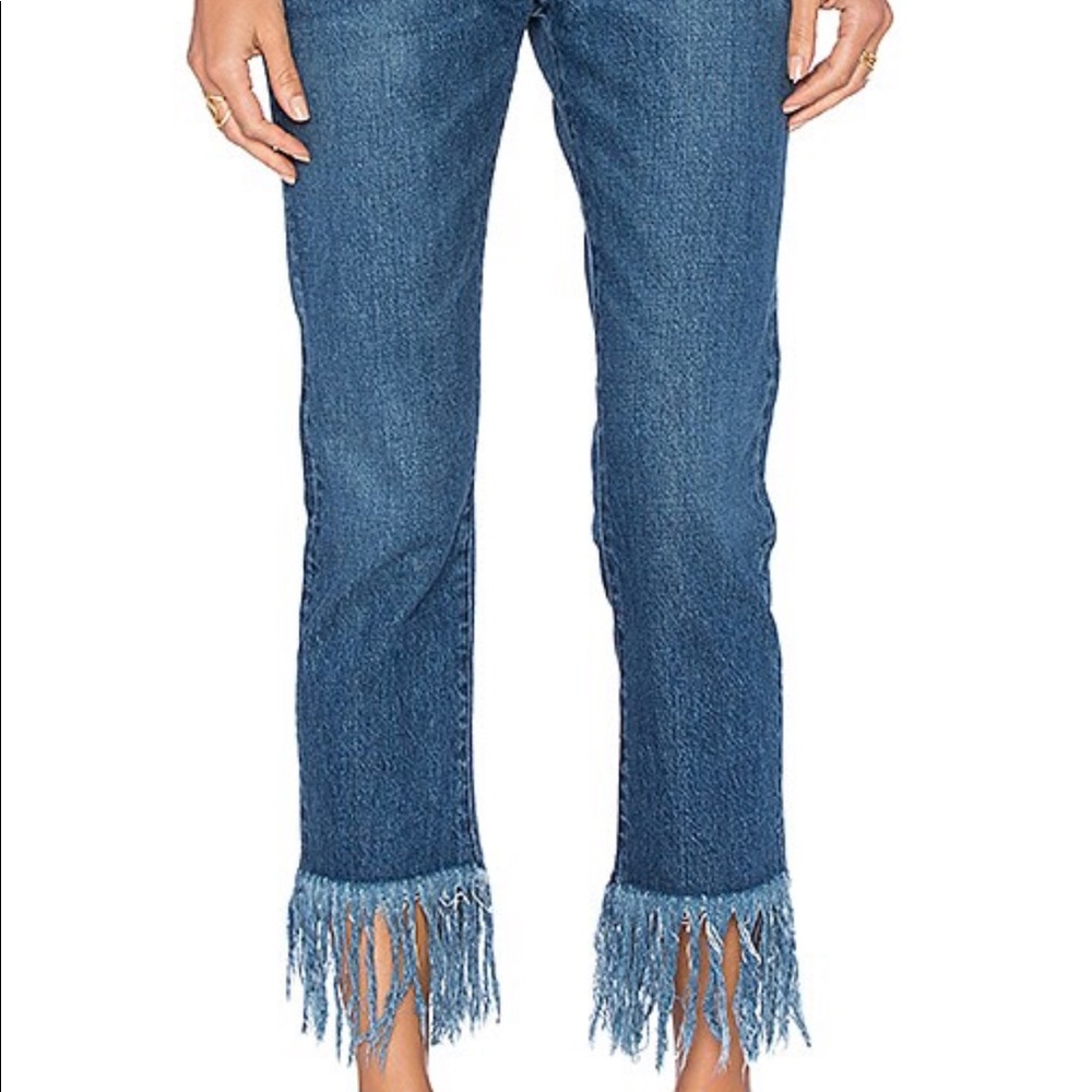 3x1 fringe jeans